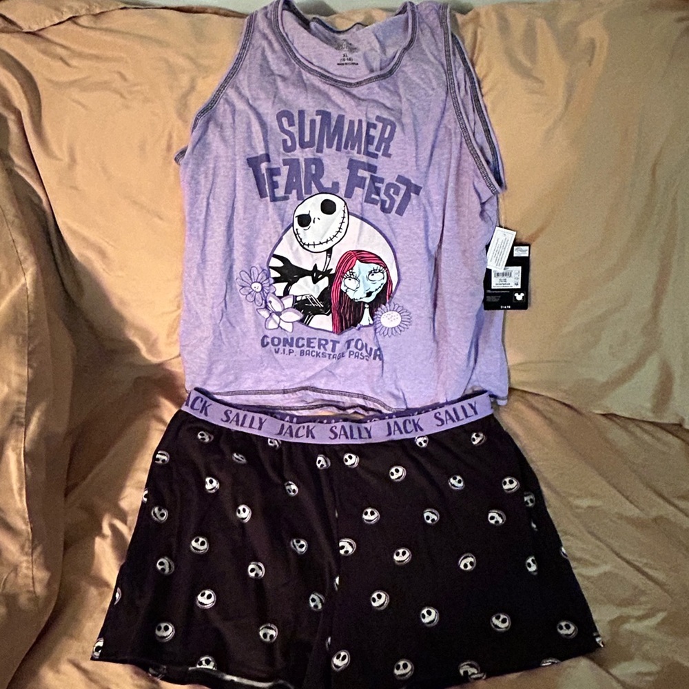 Disney Purple Nightmare Before Christmas Tank Top